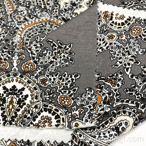 Rayon Span Oe Print Fabric